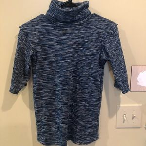 Free People Raw Hem Turtleneck